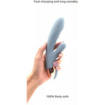 Rechargeable Rabbit Dildo For Women G Spot Vibrator (Red Rabbit)