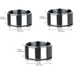 Penis Ring Glan Head Cock Rings Premium Stainless Steel Men Adult Sex Toy (2.6Cm), Silver