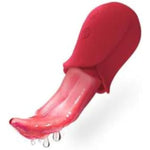 Female Realistic Tongue Licking Rose Vibrators Sex Toys for Adult Women with G spot Clitoris Stimulator Nipple Massager