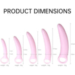 Anal Butt Plug Dilator Kit for Women - 5 Piece TPE Set with G Spot Stimulator