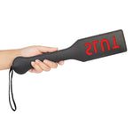 Slut Spanking Paddle, 12.6Inch Faux Leather Paddles For Adults Bdsm Play, Black