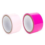2 Rolls Restraint Bondage Tape Pleasure Tape Bed Restraints Leg Wrist Restraint Straps Adult Toys Bedroom Accessories For Couples Hot Pink And Pink