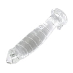 Realistic Swirl Glass Dildo Crystal Penis Sex Pleasure Wand G-Spot Stimulator Female Masturbation Toy