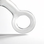 Crystal Glass Butt Plug Dildo Training Kit with Pull Ring Design for Men, Women, and Couples