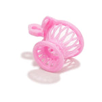 Negative Chastity Cage Male Flat Chastity Cage For Men Inverted Chastity Cage Plastic Chastity Devices Sissy Chastity Cage Penis Cage Cock Cage Bdsm Cage (A,Pink)