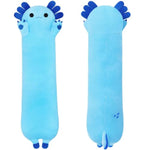 Plush Axolotl Toy Stuffed Animal Axolotl Toy Pillow Hugging Pillow Gift For Kids And Girls(Blue,50Cm/19.6In)