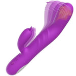 Vibrating Dildo Rabbit Vibrator G Spot Vibrator Waterproof Rechargeable Realistic Silicone Dildo Vibrators With 8 Finger Shaped Vibration 8 Strong Vibrations Couples Sex Toys