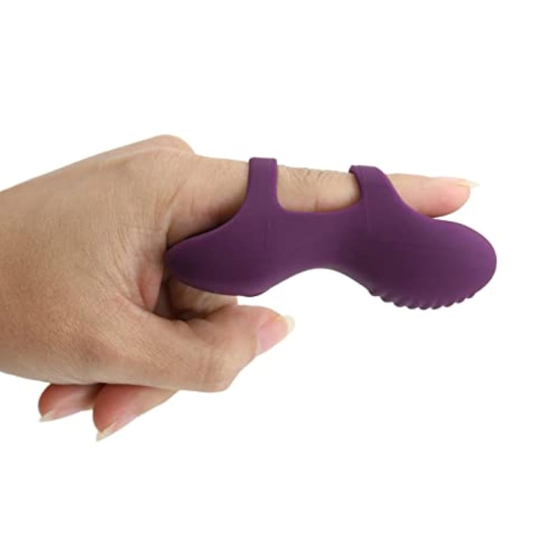 Vibrating Finger Sleeve - Hypoallergenic Silicone Toy For Intense Pleasure | Usb Rechargeable | Quiet & Ripple Design | Perfect For Foreplay & Solo Play | Hypoallergenic