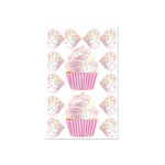 Tastease - Cupcake & Heart Shaped Edible Pasties In Birthday Cake Batter Candy By - 13 Piece Set - Fun For A Special Occassion Or Everyday - Dimensions 2" X 2" Coverage 1 Inch