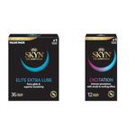 Elite Extra Lubricated 36 Count And Excitation 12 Count Lubricated Latex-Free Condoms