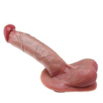 Realistic Dildo For Beginners, Lifelike Soft Silicone Dildos Anal Dildo Flesh Dildo With Strong Suction Cup For Hands-Free Play,Curved Dildos Adult Sex Toy For G-Spot Pleasure For Women Man And Couple