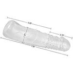Bigger Sleeve Extender Sheath For Men Extender Enlarger Extension Enhancer Ball Stretch Sleeve Girth?Transparent 8 In