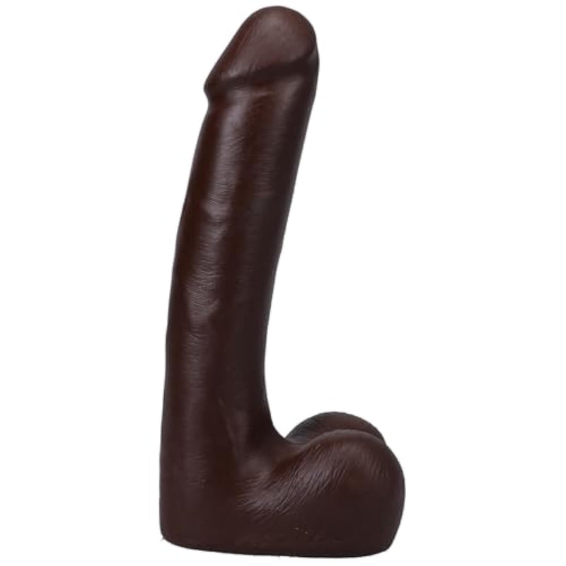 Doc Johnson The Realistic Dildo- 9 Inch ULTRASKYN with Removable Vac-U-Lock Suction Cup - F-Machine and Harness Compatible - for Adults Only, Chocolate