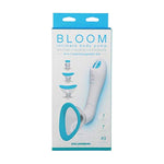 Doc Johnson Bloom - Intimate Body Pump - Automatic - Vibrating - Rechargeable - 4-in-1 Interchangable Set - Heightens Sensitvity, Sky Blue/White