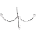 Fetish Bondage Handcuffs For Sm Bdsm Games, Metal Cross Lockable Handcuffs For Couple Flirting,Bed Restraints Sex Toys Adult Game (Silver)