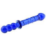 Crystal Anal Wand Massager with Crystal Glass Beads and Adjustable Temperature Control