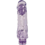 Adam And Eve Chubby Fun Personal Vibrator, Thick Thrusting Multi Speed Dildo, Smooth Adult Sex Toy For Women And Couples, Stimulates G Spot, Adjustable Vibrations, Waterproof, 9 Inch Purple Design