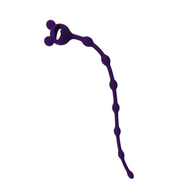 10.62 Inch Extra Long Urethral Sounds Beads Sex Toys Silicone Urethral Sound Plug Urinary Dilator Smooth Urethral Sounding Toys Penis Plug Male Urethral Plug Urethral Sounds Sex Toy (Purple)