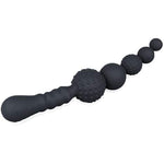 Anal Beads, Silicone Anal Butt Plug With Safe Handle And Particles G-Spot Massager For Men Women