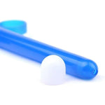 Lube Applicator For Women Man, 2Pcs Injector With 10Ml Scale Smooth Rounded Cap, Reusable, Easy To Clean (Blue-Red)