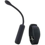 Wristband Remote Petite Bullet Vibrator, Waterproof Silicone 12-Function Simulator Adult Couple Sex Toy Black Se-0077-25-3