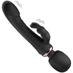 G Spot Vibrator Dildo Rabbit Vibrators Massager For Women, 3 In 1 Adult Sex Toys Clitorals G Spot Stimulator Vibrating Women Sex Toy Full Silicone Waterproof And Portable With 10 Vibration Modes
