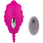 Silicone Ten Band Wireless Remote Control Little Bee Invisible Wearing Butterfly Female Adult Masturbation Device,Rose red