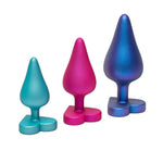 ROMP Luster Butt Plug Triple Set | Silicone Anal Play Starter Kit | Beginner Massager for Prostate Stimulation | Waterproof | Adult Sex Toys for Man, Woman and Couples | Gifts for Women & Men