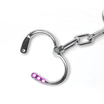 Bdsm Sex Hand Cuffs Metal Handcuff, 3 Adjustable Sizes, No Lock Design For Sm Sex Games Cosplay Bedroom Restraint Play For Couples Men Women