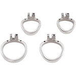 Male'S Flat Closed Base Ring For Stainless Steel Chasity Cages Device Virginity Lock Jh145 45Mm