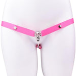 Chastity Cage Strap + Metal Negative Inverted Chastity Cage, Male Flat Chastity Cage, Cock Cage, Bdsm Penis Exercise Restraints Male Sex Toys - A156 (Pink)