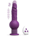 Thrusting Dildo Vibrator - 9.29" Realistic Silicone Dildos For G Spot Anal Stimulation With 10 Vibrating & 3 Bouncing Modes, Adult Toys Penis Sex Toys For Women Men Couples (Evorumble)