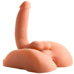 Male Torso 2-In-1 Sex Doll: Realistic Life-Size Silicone Dildo Rider For Men, Women & Couples