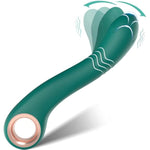 G Spot Vibrator For Women, Clitoral Simulator Adult Sex Toys Female Dildo Vibrators With 5 Wiggling & 10 Vibrating Modes Bullet Vibrators Anal Plug Anal Toys For Couple, Green