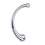 Double-Ended Dildo, Massage Wand Sex Anal Plug G Spot Metal Anal Bead, Solid Metal Curved Dual Ended Masturbation Adult Sex Toy For Couple (Small 7.1" & 13,4Oz)