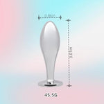Small Anal Plug Adult Sex Toy - Jewel Small Butt Plug Stainless Sex Anal Toy - G Spot Anal Sex Adult Toy For Beginner Adult Women And Men Couple (Pink)