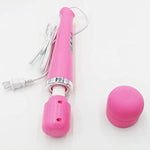 Powerful Handheld Massager with Strong Vibrations,Vibrator,Waterproof Clitoral Stimulator,Softer and Flexible, Rotating Dildo Vibrator for Men, Women & Couple(Pink)