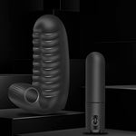 G Spot Finger Vibrator with Bullet - 10 Modes Powerful Vibration Stimulator for Female or Couples Sexual Pleasure