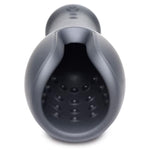 10X Vibrating Silicone Stroker, Black, (Ag741)