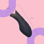 Finger Vibrator For Women - Powerful Vibration For Couple Play Or Solo Use - Portable And Versatile Vibrating Fun For Couples - Quality Rubber Material - Black - 4X1 Inch