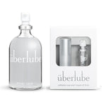 Home And Travel Bundle - Silver Travel Lube Kit + 112Ml Bottle Silicone Lube, Unscented, Flavorless, Works Underwater - 112Ml + Silver Kit