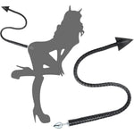 Adult Plug Tail Devil Tail Butt Plug,Anal Butt Plug Tail,Stainless Steel Metal Anal Plug With 42In Devil'S Whip,2 In 1 Anal Sex Toys For Couples Beginners Bdsm,Anal Trainer Bdsm Toys,Bdsm Flogger