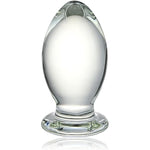 Glass Anal Plug Bomb Butt Plug Trainer G-Spot Prostate Massage Sex Toy For Men Women Vaginal Anal Play (M)