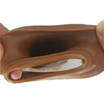 Threaded Mace Condom Male Condom Adult Lock Fine Ring Extended Sleeve Brown