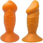 Anal Plug Dildo,Flexible Soft Liquid Silicone Butt Plug Massage Stimulation For Men And Women Vaginal Anus Sex Toys. (Black-Medium)