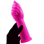 Realistic Hand Anal Plug Dildos, G Spot Huge Big Fantasy Fist Dildo Stimulation, Thick Hand Dildo With Strong Suction Cup, 8.26" Butt Plug Dilator Trainer, Sex Toy For Women Men Beginner (Magenta)