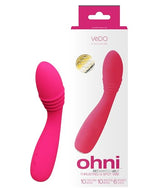 OHNI Rechargeable G-Spot Thrusting Vibe, Pink