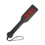 Slut Spanking Paddle, 12.6Inch Faux Leather Paddles For Adults Bdsm Play, Black