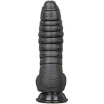 Realistic Dildo Safe Soft Silicone Material Adult Sex Toys Penis 2 Balls Strong Suction Cup Hands-Free Play Discreet Package(Black)