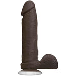 Doc Johnson The Realistic Dildo- 8 Inch ULTRASKYN with Removable Vac-U-Lock Suction Cup - F-Machine and Harness Compatible - for Adults Only, Chocolate